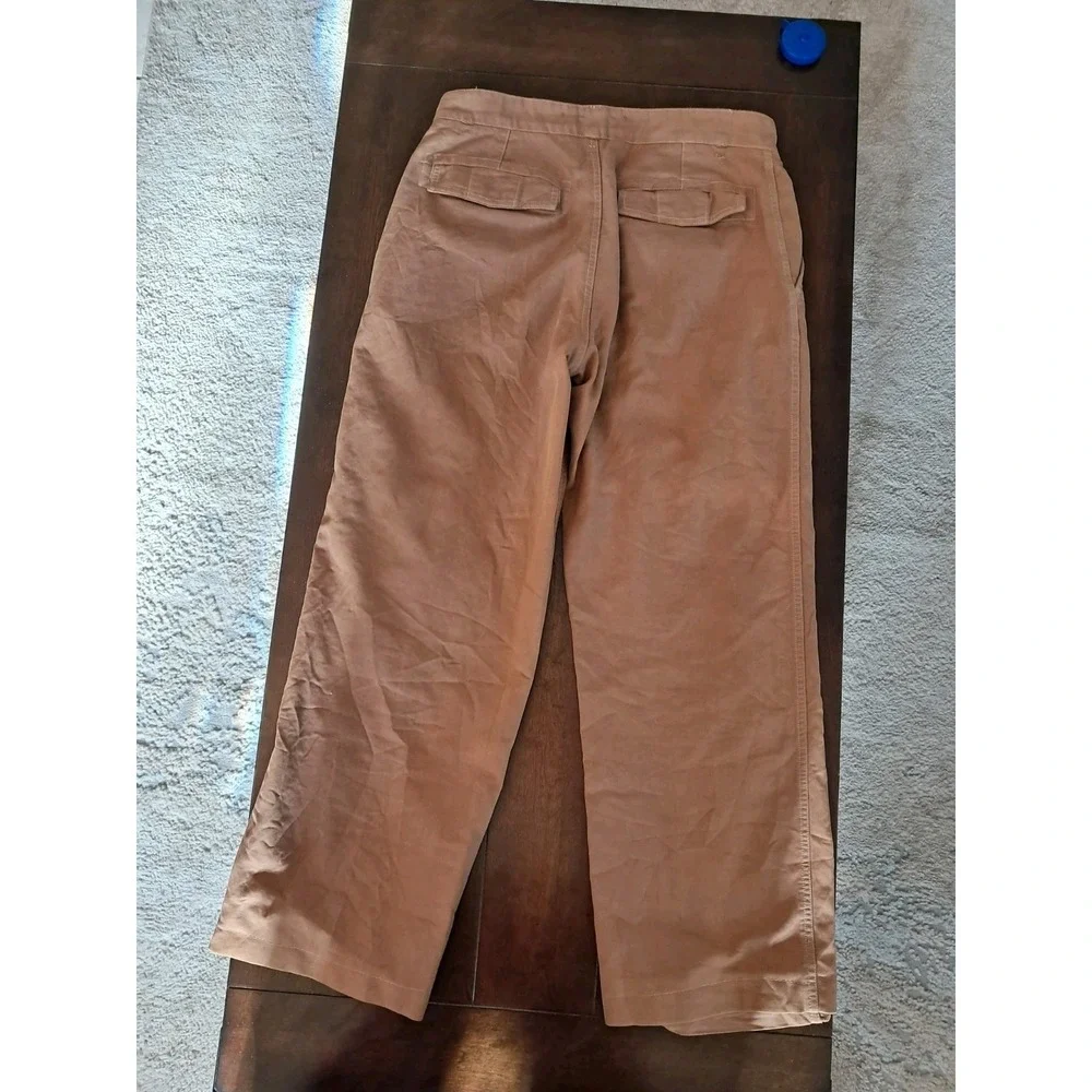 GAP Khaki Pants Mens 31×32 Tan Brown Straight Leg Cotton Blend